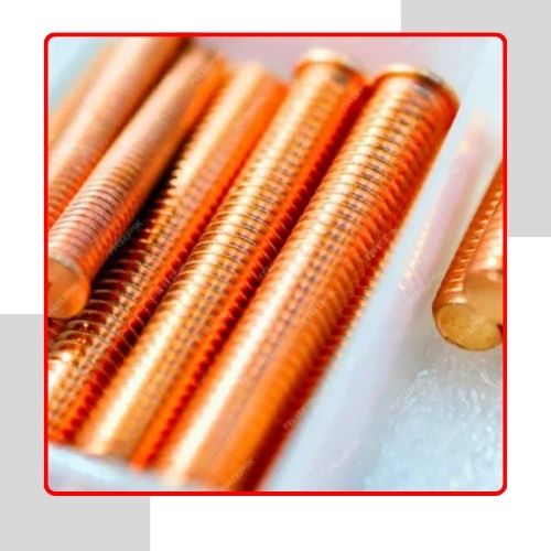 Copper Nickel Half Threaded Rods in india