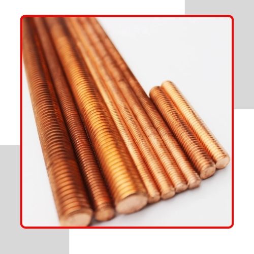 Copper Nickel Partially Threaded Rods in india