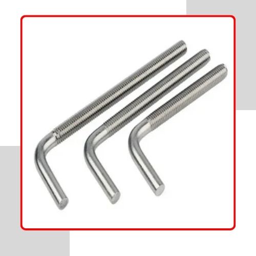 Galvanized L Type Foundation Hook Bolt in india